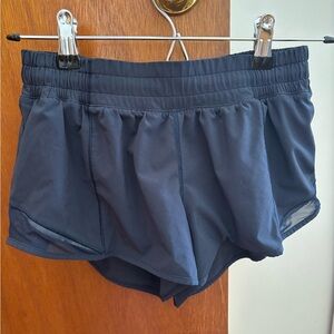 Lululemon Navy Blue Hotty Hot Shorts. 2.5”